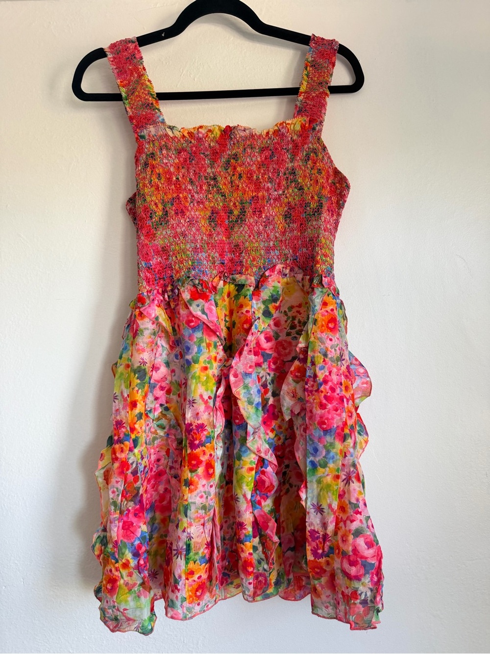 Alice + Olivia Jocelyn Mini Dress in Garden Floral